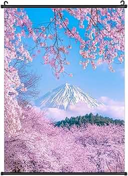 壁掛け　着物アート　富士山　着物　袴　日本画 壁掛け 着物アート 富士山 着物 袴 日本画